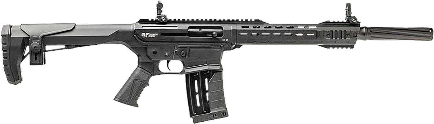 Gforce Arms GF251220 GF25 12 Gauge Semi-Auto 3" 5+1 20" Black Cerakote Spiral Threaded Barrel, Black Cerakote Picatinny Rail Aluminum Receiver, Black Adjustable Synthetic Stock w/Black Rubber Grip 3 Gforce Arms GF251220 GF25  12 Gauge Semi-Auto 3" 5+1 20" Black Cerakote Spiral Threaded Barrel, Black Cerakote Picatinny Rail Aluminum Receiver, Black Adjustable Synthetic Stock  w/Black Rubber Grip