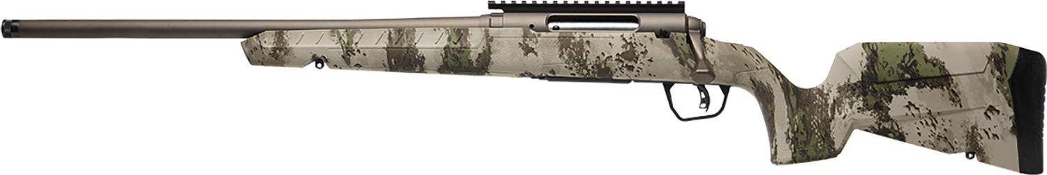 Savage Arms 32312 Axis 2 Pro Compact 308 Win 4+1 20" Gun Metal Bronze Cerakote Heavy Threaded Barrel & Picatinny Rail Carbon Steel Receiver, Fixed Woodland Camo Synthetic Stock, Left Hand 3 Savage Arms 32312 Axis 2 Pro Compact 308 Win 4+1 20" Gun Metal Bronze Cerakote Heavy Threaded Barrel & Picatinny Rail Carbon Steel Receiver, Fixed Woodland Camo Synthetic Stock, Left Hand