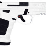 SAR USA SAR9STORMWT SAR9 Storm Full Size Frame 9mm 17+1 4.40" Black Steel Barrel, White Cerakote Steel Serrated Slide, White Cerakote Polymer Frame w/Picatinny Rail, Interchangeable Panels Grip 1 169583