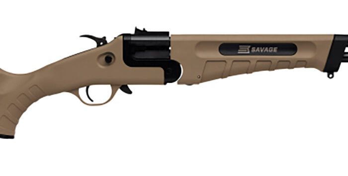 Savage Arms 23004 42 Takedown Full Size 22 LR/410 Gauge 1rd 20" Black Satin Sporter Barrel, Flat Dark Earth Carbon Steel Receiver, Flat Dark Earth Fixed Synthetic Stock, Ambidextrous