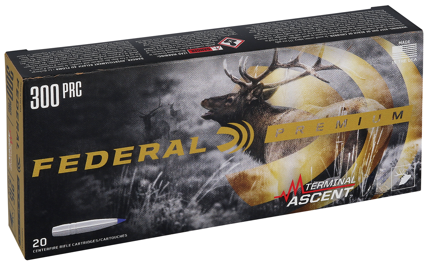 Federal P300PRCTA3 Premium 300PRC 210gr Terminal Ascent 20 Per Box/10 Case 3 Federal P300PRCTA3 Premium  300PRC 210gr Terminal Ascent 20 Per Box/10 Case