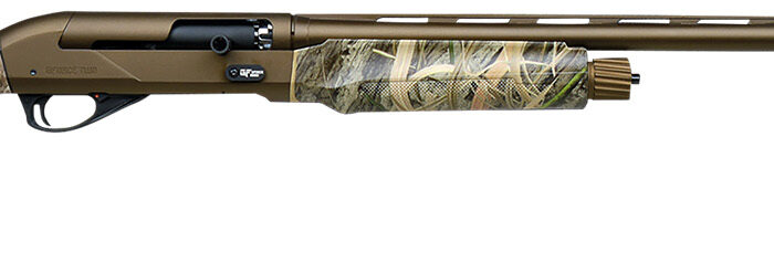 Gforce Arms GFTWO1228MO2 Two  12 Gauge Semi-Auto 3" 28" Bronze Cerakote Vent Rib Barrel, Bronze Cerakote Receiver, Adj Shim Mossy Oak Habitat Synthetic Stock