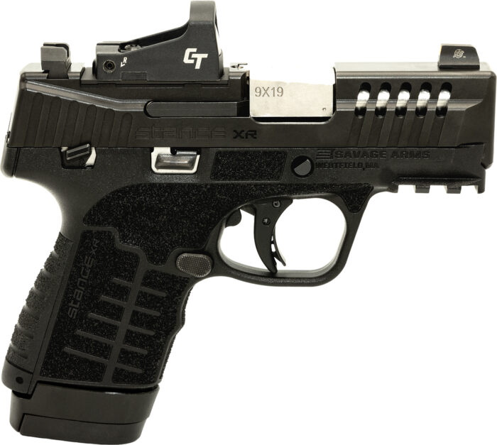 Savage Arms 67054 Stance XR 9mm 13+1 3.20" Natural Black Nitride Ported Stainless Steel Slide Black Glass Filled Nylon Grip Ambidextrous