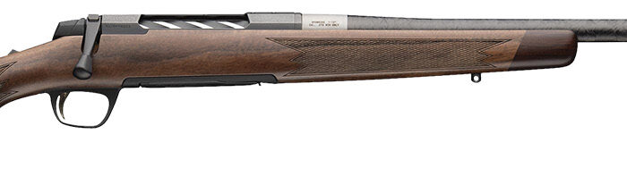 Browning 036090282 X-Bolt 2 Medallion 6.5 Creedmoor 4+1 22" Carbon Fiber Wrapped Threaded Barrel, Matte Blued Drilled & Tapped Steel Receiver, Fixed Grade V/VI Walnut Stock, Recoil Hawg Muzzle Brake