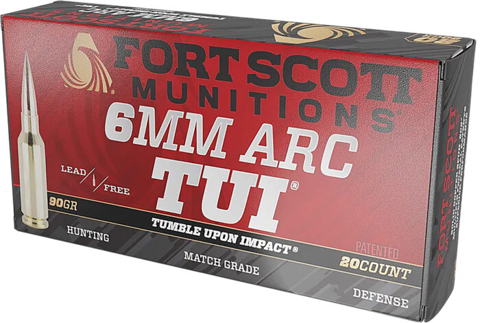 Fort Scott Munitions 6ARC-090-SCV2 Tumble Upon Impact (TUI)  6ARC 90gr Solid Copper Spun 20 Per Box/10 Case
