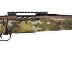 Mossberg 28278 Patriot Compact 6.5 Creedmoor 4+1 18" Patriot Brown Cerakote Threaded Bull Barrel, Patriot Brown Cerakote Steel Receiver w/Picatinny Rail, MultiCam Fixed Synthetic Stock 1 184730