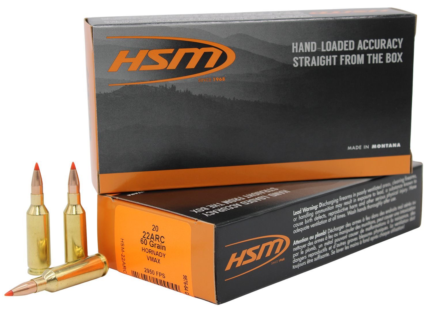 HSM 22ARC3N Varmint 22ARC 60gr V-Max 20 Per Box/25 Case 3 HSM 22ARC3N Varmint  22ARC 60gr V-Max 20 Per Box/25 Case