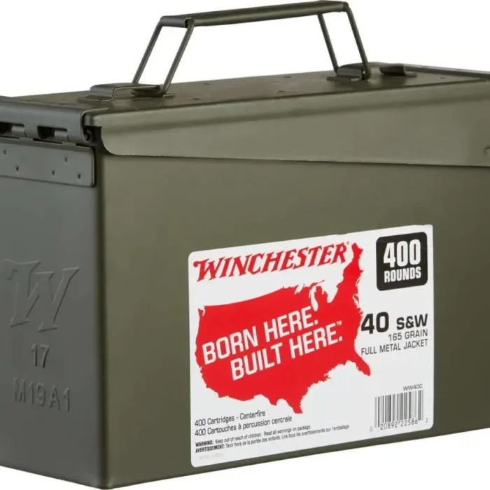 40CAL 165GR FMJ AMMO CAN 400RDS