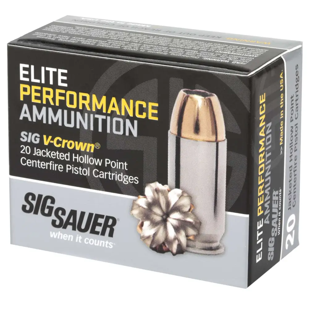 SIG SAUER V-CROWN 9MM 115GR JHP 20RD BX 200RD CASE 4 SIG SAUER V-CROWN 9MM 115GR JHP 20RD BX 200RD CASE - Image 2