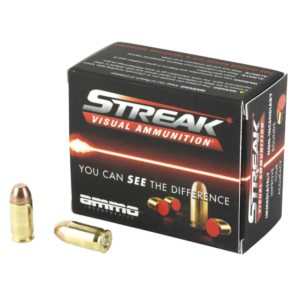 AMMO INC STREAK 380ACP 100G TMC RED 20RD BX 3 AMMO INC STREAK 380ACP 100G TMC RED 20RD BX