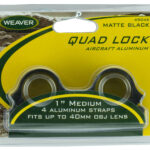 Weaver Mounts 49046 Quad Lock Detachable Rings Matte Black 1" Medium 1 35039