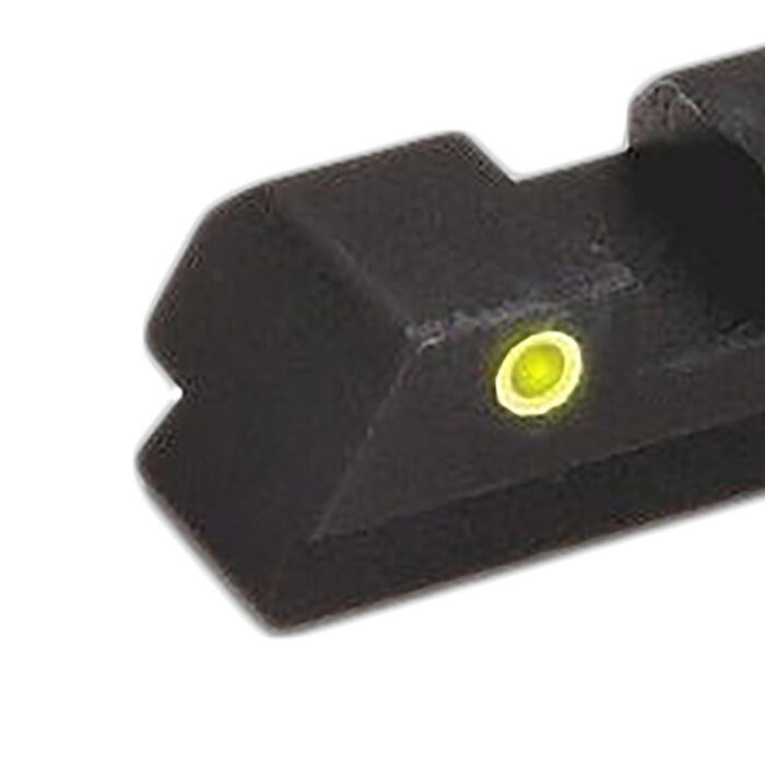 AmeriGlo GL121 Classic Tritium Sight Set for Glock Green Tritium White Outline Front Sight-Yellow Tritium White Outline Rear Sight