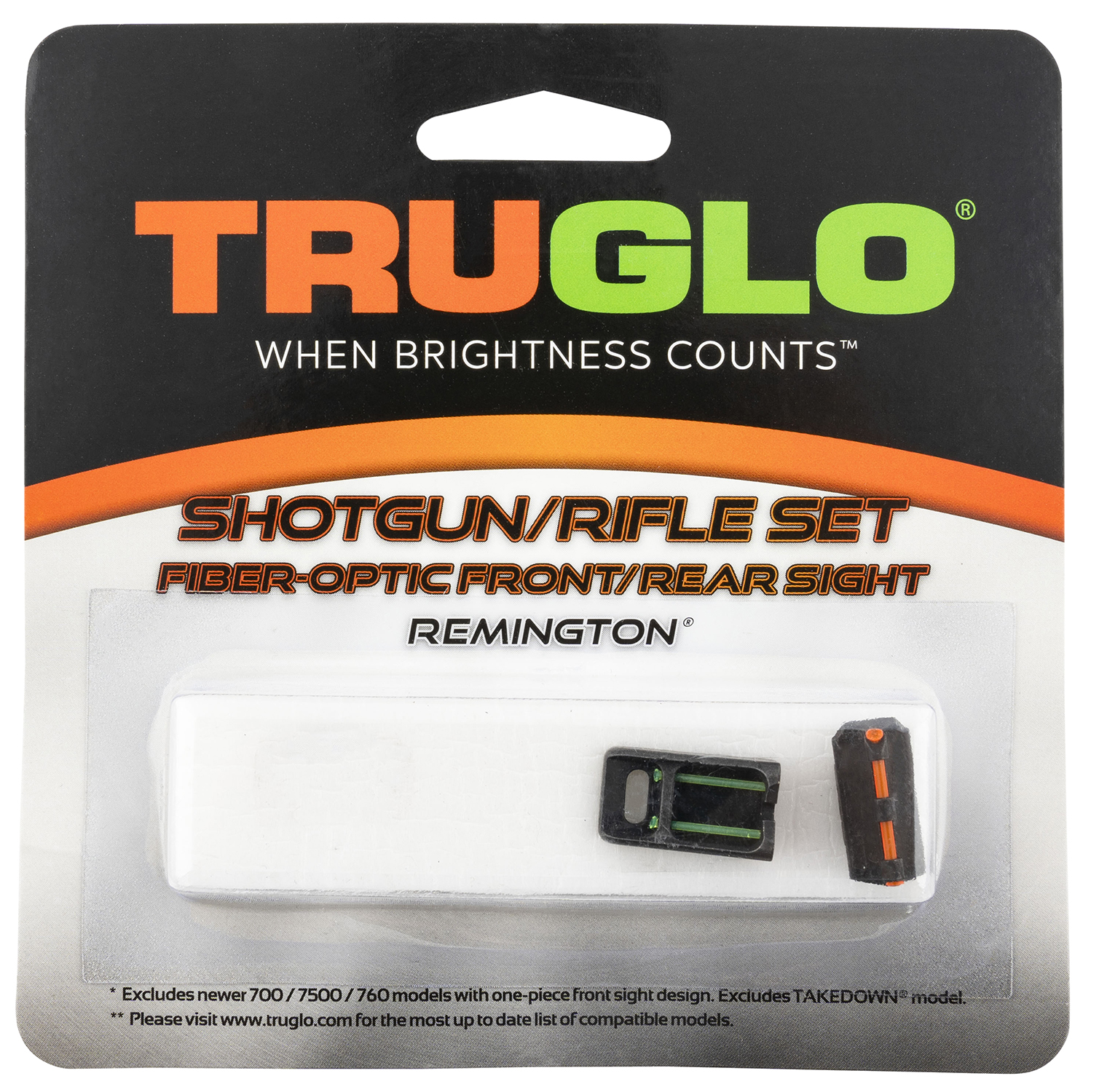 TruGlo TG110W Fiber-Optic Sights For Remington Black | Red Fiber Optic Front Sight | Green Fiber Optic Rear Sight 3 TruGlo TG110W Fiber-Optic Sights For Remington  Black | Red Fiber Optic Front Sight | Green Fiber Optic Rear Sight