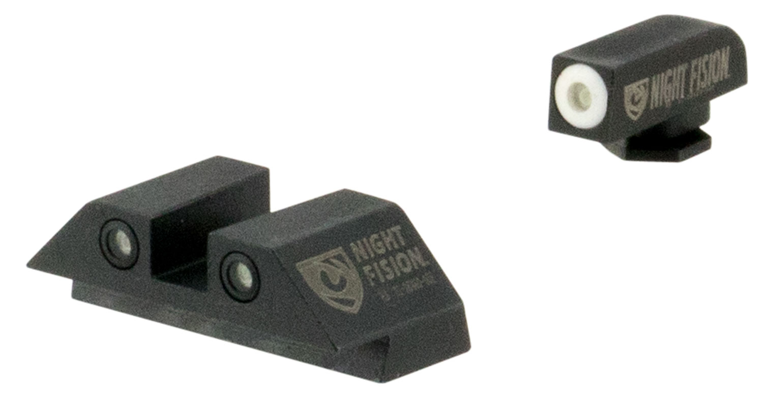 Night Fision GLK001003WGW Tritium Night Sights For Glock Green Tritium White Outline Front Sight- Green Tritium White Outline Rear Sight Glock 17/17L/19/22 3 Night Fision GLK001003WGW Tritium Night Sights For Glock  Green Tritium White Outline Front Sight- Green Tritium White Outline Rear Sight Glock 17/17L/19/22