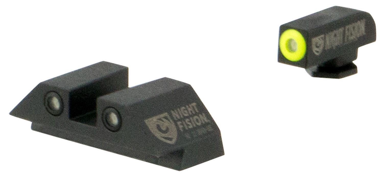 Night Fision GLK001003YGZ Tritium Night Sights For Glock Green Tritium Yellow Outline Front Sight- Green Tritium Black Outline Rear Sight Glock 17/17L/19/22 3 Night Fision GLK001003YGZ Tritium Night Sights For Glock  Green Tritium Yellow Outline Front Sight- Green Tritium Black Outline Rear Sight Glock 17/17L/19/22
