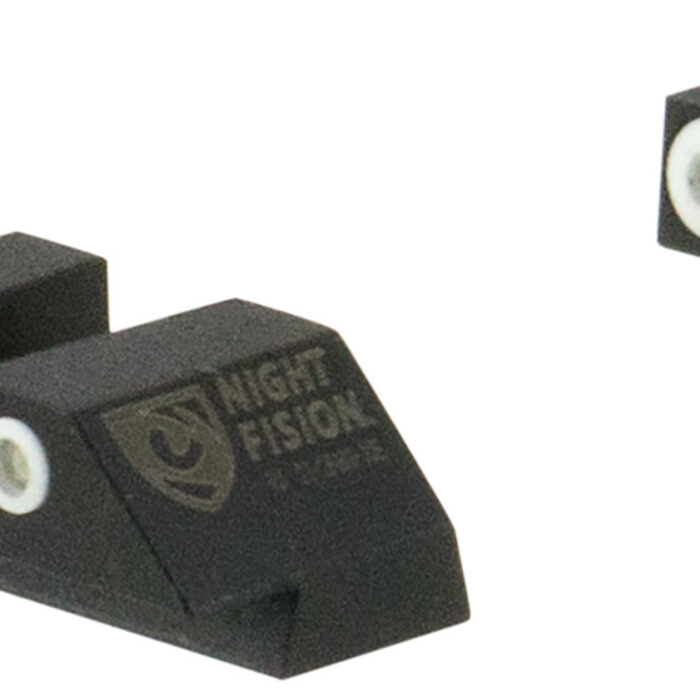 Night Fision GLK001007WGW Tritium Night Sights For Glock  Green Tritium White Outline Front Sight- Green Tritium White Outline Rear Sight Glock 17/17L/19/22