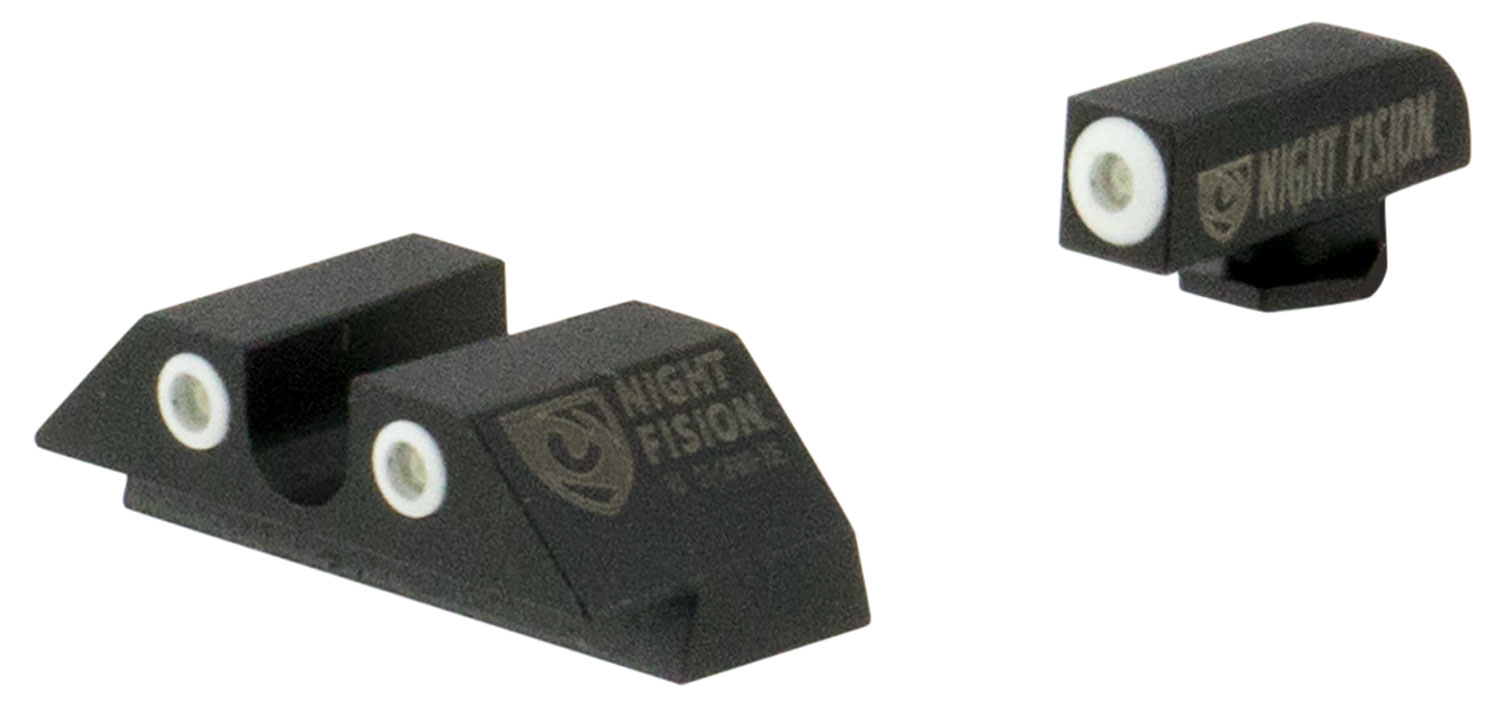 Night Fision GLK001007WGW Tritium Night Sights For Glock Green Tritium White Outline Front Sight- Green Tritium White Outline Rear Sight Glock 17/17L/19/22 3 Night Fision GLK001007WGW Tritium Night Sights For Glock  Green Tritium White Outline Front Sight- Green Tritium White Outline Rear Sight Glock 17/17L/19/22