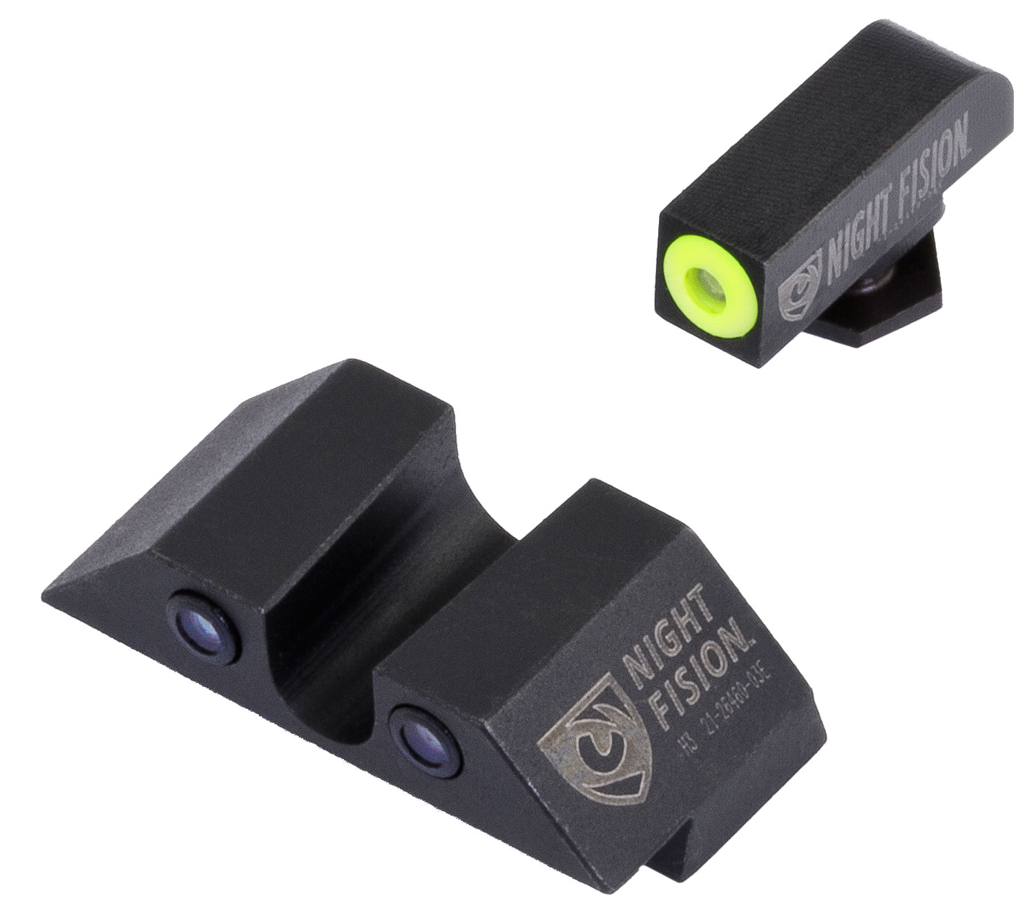 Night Fision GLK001007YGZ Tritium Night Sights For Glock Green Tritium Yellow Outline Front Sight- Green Tritium Black Outline Rear Sight Glock 17/17L/19/22 3 Night Fision GLK001007YGZ Tritium Night Sights For Glock  Green Tritium Yellow Outline Front Sight- Green Tritium Black Outline Rear Sight Glock 17/17L/19/22