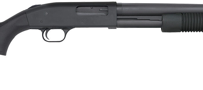 Mossberg 50778 590 Tactical 12 Gauge 6+1 3" 18.50" Cylinder Bore Barrel, Matte Blued Metal Finish, Dual Extractors, Drilled & Tapped Receiver, Synthetic Stock