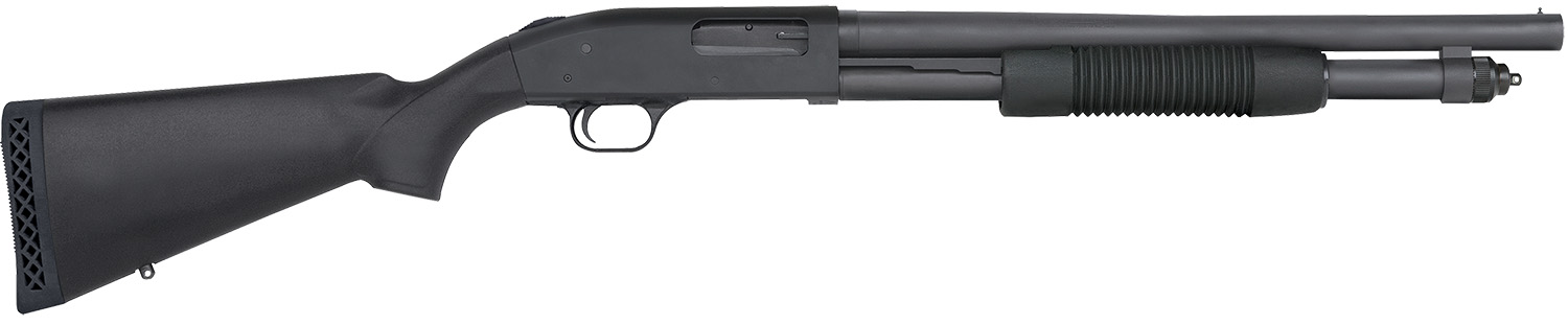 Mossberg 50778 590 Tactical 12 Gauge 6+1 3" 18.50" Cylinder Bore Barrel, Matte Blued Metal Finish, Dual Extractors, Drilled & Tapped Receiver, Synthetic Stock 3 Mossberg 50778 590 Tactical 12 Gauge 6+1 3" 18.50" Cylinder Bore Barrel, Matte Blued Metal Finish, Dual Extractors, Drilled & Tapped Receiver, Synthetic Stock