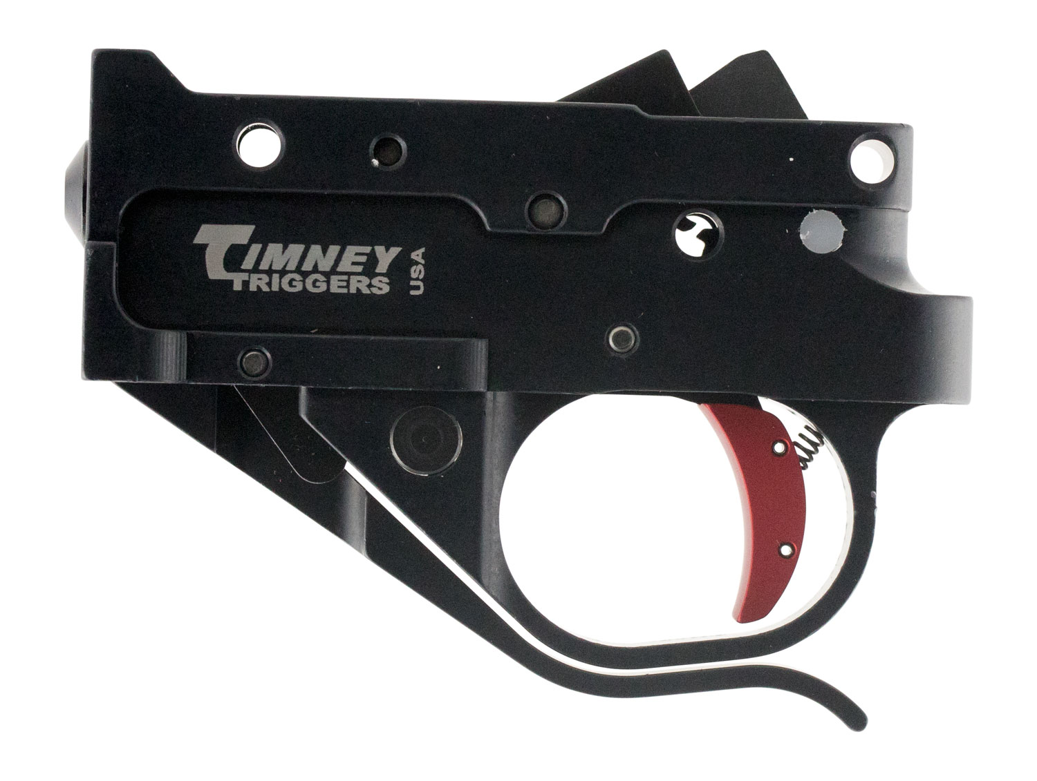 Timney Triggers 10222C Replacement Trigger Single-Stage Curved Trigger with 2.75 lbs Draw Weight & Black/Red Finish for Ruger 10/22 3 Timney Triggers 10222C Replacement Trigger  Single-Stage Curved Trigger with 2.75 lbs Draw Weight & Black/Red Finish for Ruger 10/22
