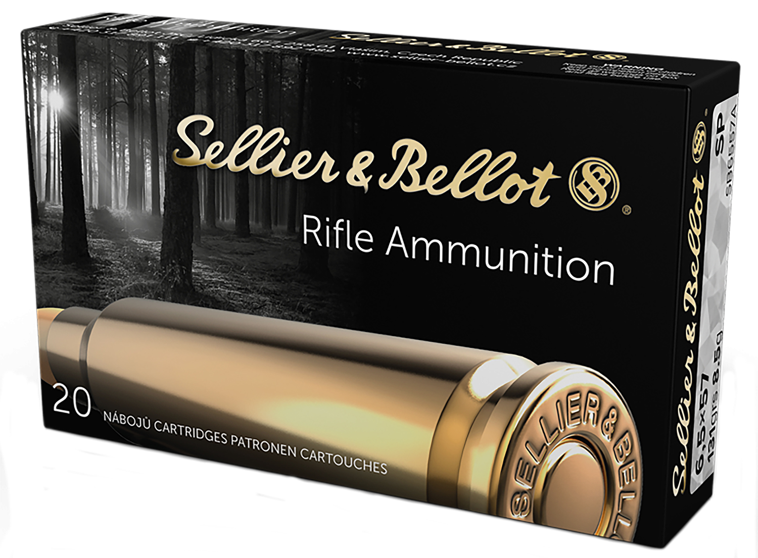 Sellier & Bellot SB6557A Rifle 6.5x57mm 131gr Soft Point 20 Per Box/20 Case 3 Sellier & Bellot SB6557A Rifle  6.5x57mm 131gr Soft Point 20 Per Box/20 Case