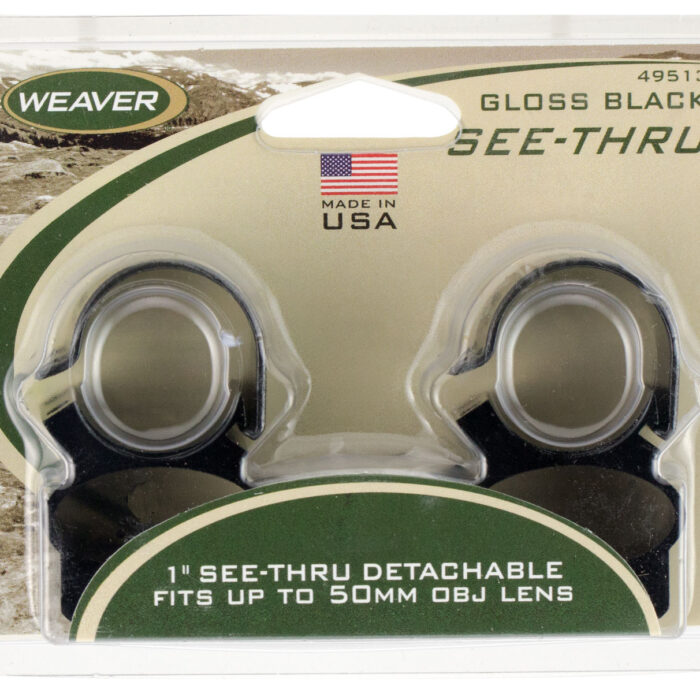 Weaver Mounts 49513 See-Thru Detachable  Black Gloss 1"