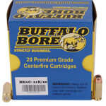 Buffalo Bore Ammunition 21B20 Heavy Strictly Business 10mmAuto 180gr Jacket Hollow Point 20 Per Box/12 Case 1 80760
