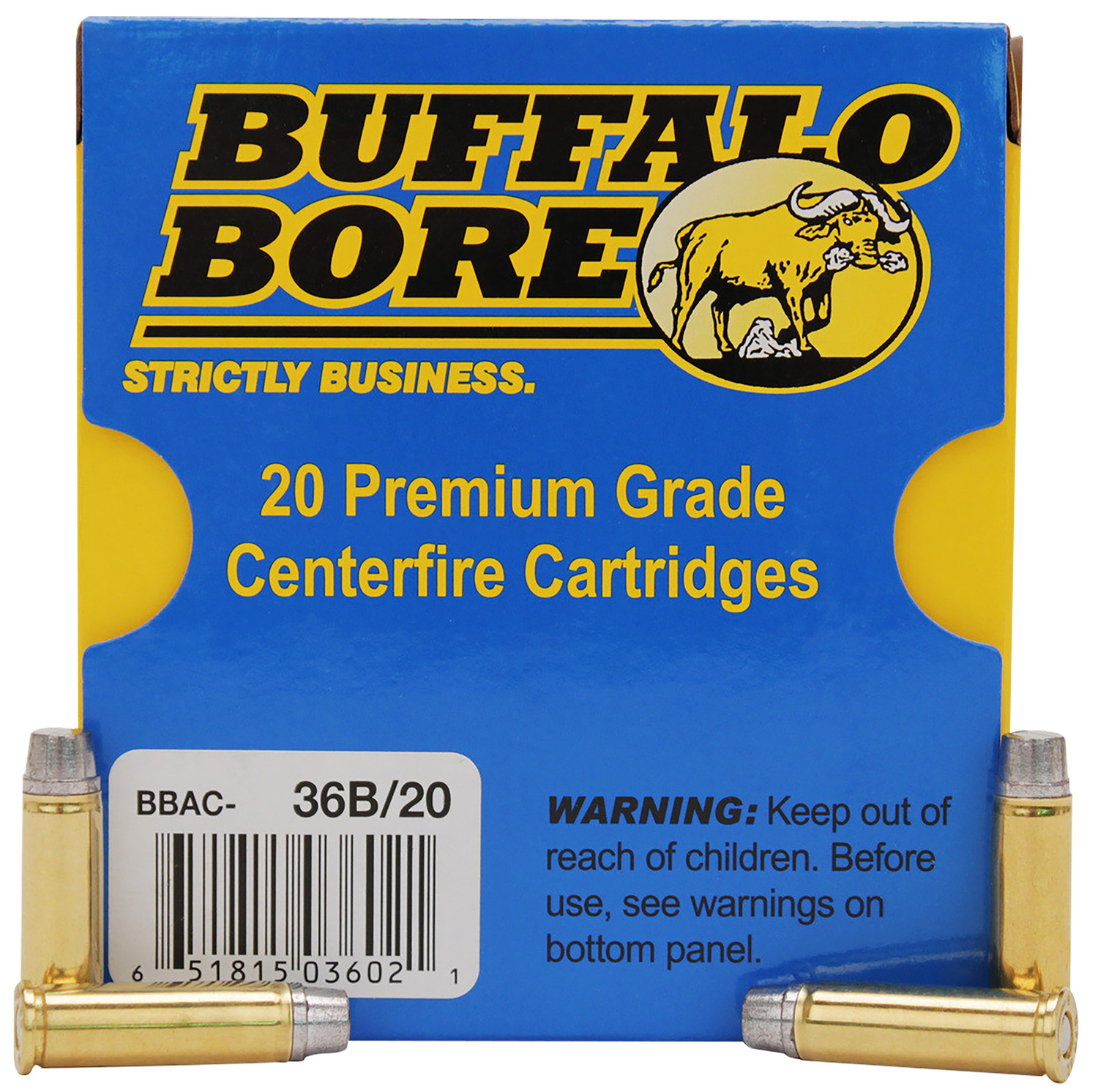 Buffalo Bore Ammunition 36B20 Heavy Strictly Business 32H&R Mag +P 130gr Hard Cast 20 Per Box/12 Case 3 Buffalo Bore Ammunition 36B20 Heavy Strictly Business 32H&R Mag +P 130gr Hard Cast 20 Per Box/12 Case