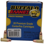 Buffalo Bore Ammunition 24H20 Buffalo-Barnes Strictly Business 9mmLuger +P+ 115gr Barnes TAC-XP Lead Free 20 Per Box/12 Case 2 82093