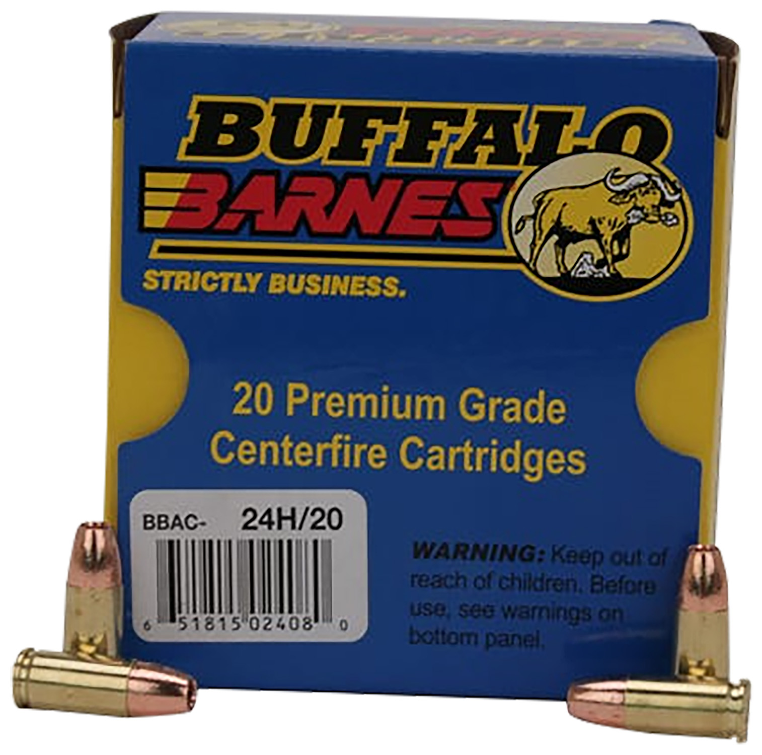 Buffalo Bore Ammunition 24H20 Buffalo-Barnes Strictly Business 9mmLuger +P+ 115gr Barnes TAC-XP Lead Free 20 Per Box/12 Case 3 Buffalo Bore Ammunition 24H20 Buffalo-Barnes Strictly Business 9mmLuger +P+ 115gr Barnes TAC-XP Lead Free 20 Per Box/12 Case