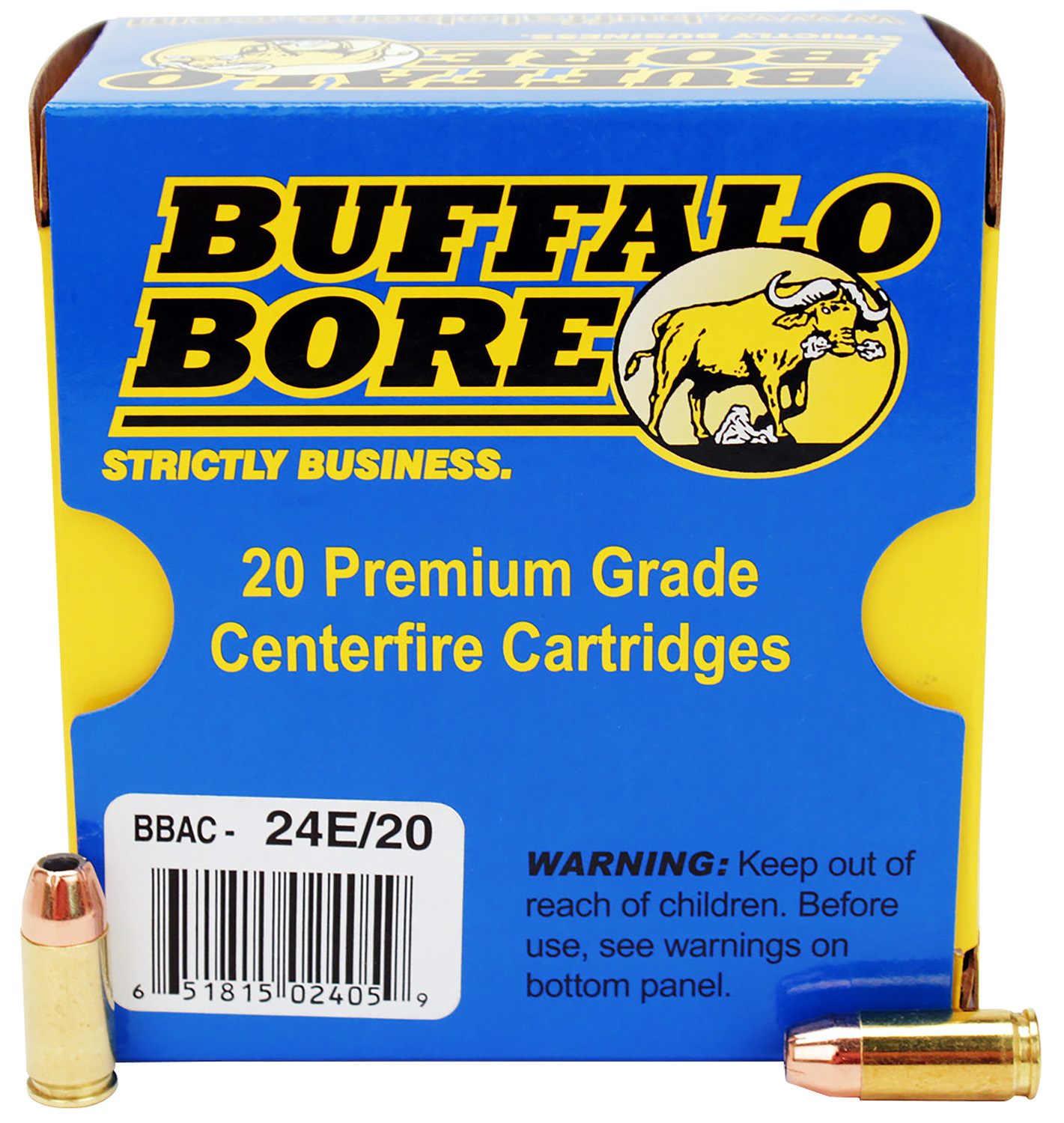Buffalo Bore Ammunition 24E20 Personal Defense Strictly Business 9mmLuger +P 124gr Jacket Hollow Point 20 Per Box/12 Case 3 Buffalo Bore Ammunition 24E20 Personal Defense Strictly Business 9mmLuger +P 124gr Jacket Hollow Point 20 Per Box/12 Case