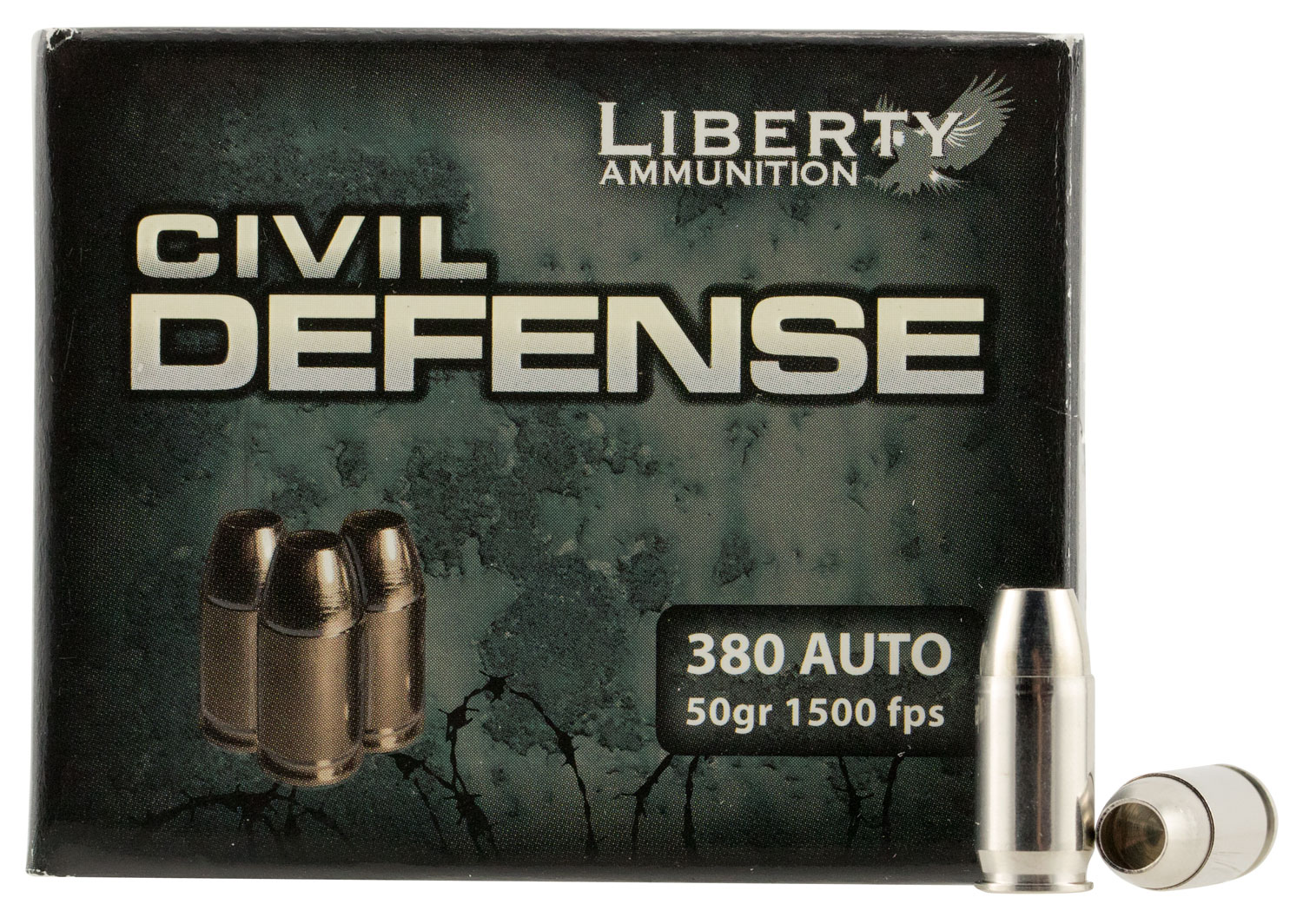 Liberty Ammunition LACD380023 Civil Defense 380ACP 50gr Lead Free Fragmenting Hollow Point 20 Per Box/50 Case 3 Liberty Ammunition LACD380023 Civil Defense  380ACP 50gr Lead Free Fragmenting Hollow Point 20 Per Box/50 Case