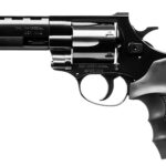 Weihrauch Guns 770123 Windicator 38 Special 6rd 4" Blued Steel Barrel & Cylinder, Compact Blued Steel Frame w/Exposed Hammer, Ramp Front/Fixed Rear Sights, Finger Grooved Black Rubber Grip 1 91848