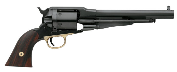 Taylors & Company 550773 1858 Remington Conversion 38 Special Caliber with 7.37" Barrel, 6rd Capacity Cylinder, Overall Blued Finish Steel & Walnut Grip