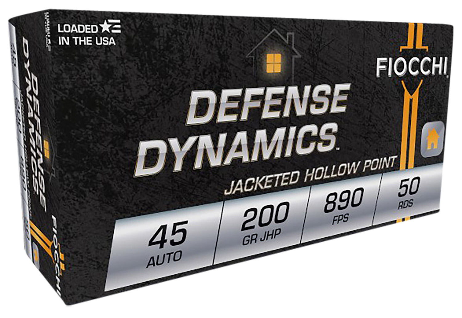Fiocchi 45B500 Defense Dynamics 45ACP 200gr Jacketed Hollow Point 50 Per Box/10 Case 3 Fiocchi 45B500 Defense Dynamics  45ACP 200gr Jacketed Hollow Point 50 Per Box/10 Case