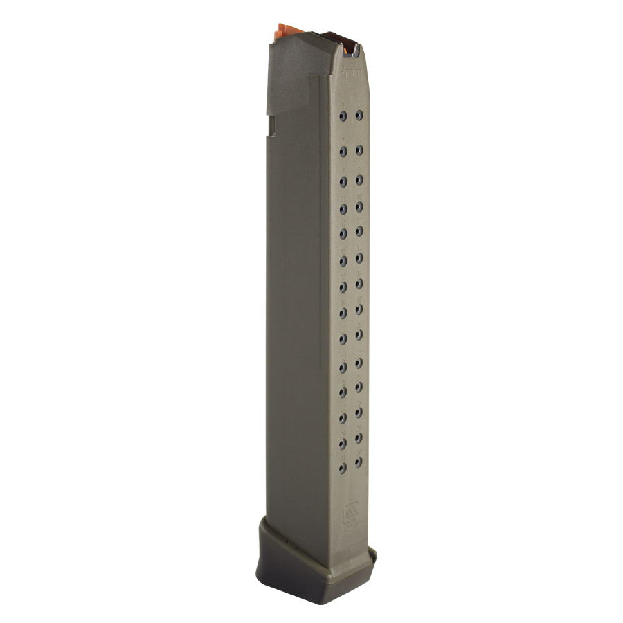GLOCK MAGAZINE GLK 9MM 33RD ODG PKG 3 GLOCK MAGAZINE GLK 9MM 33RD ODG PKG