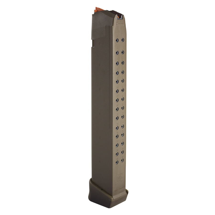 GLOCK MAGAZINE GLK 9MM 33RD FDE PKG 3 GLOCK MAGAZINE GLK 9MM 33RD FDE PKG