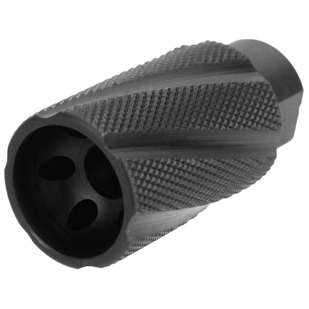 TacFire Knurled Linear Compensator Sound & Concussion Forwarder .223/5.56 1/2x28 Black 3 TacFire Knurled Linear Compensator Sound & Concussion Forwarder .223/5.56 1/2x28 Black
