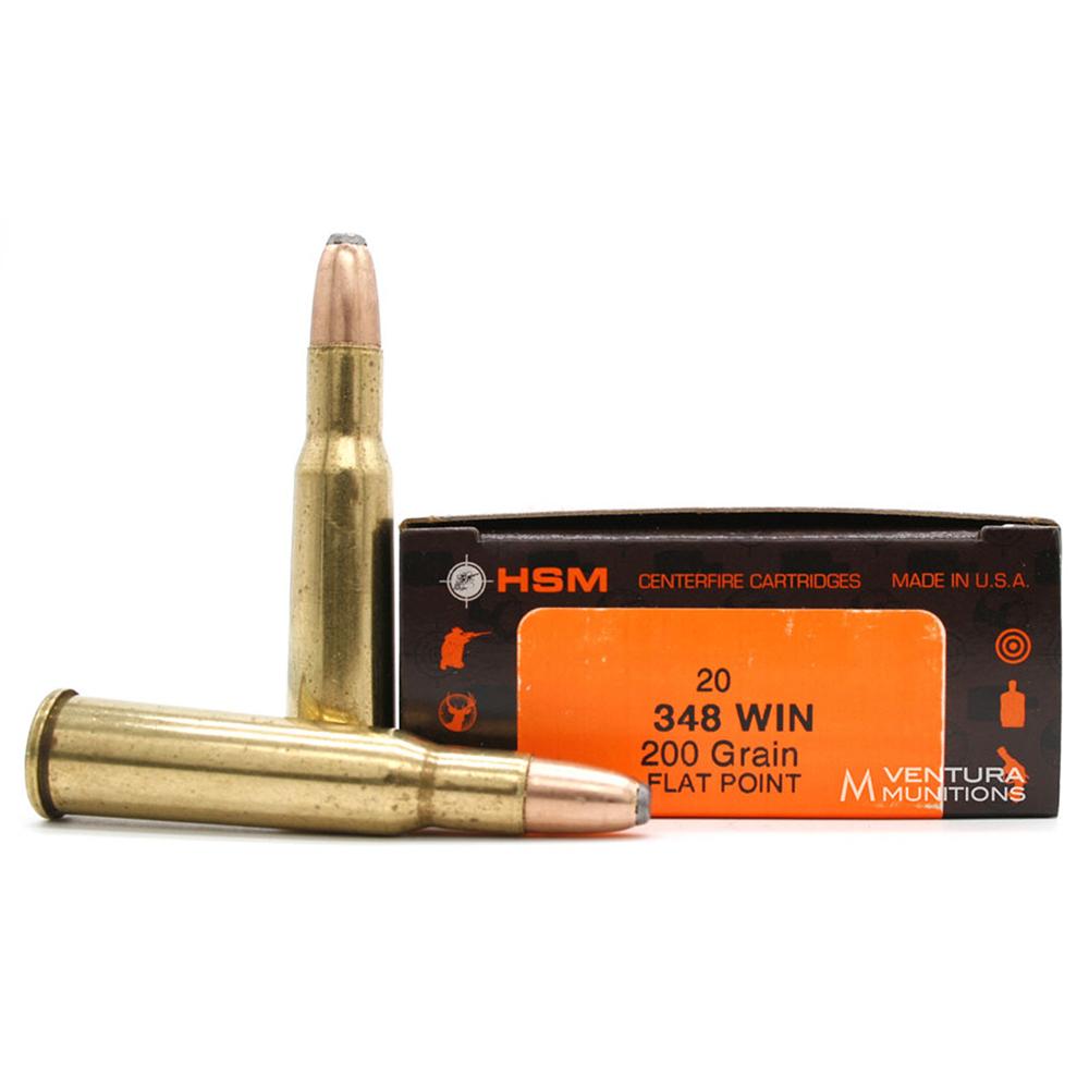 HSM Classic Rifle Ammunition .348 Win 200gr SP 2450 fps 20/ct 3 HSM Classic Rifle Ammunition .348 Win 200gr SP 2450 fps 20/ct