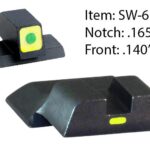Ameriglo CAP Tritium Night Sights for S&W M&P Shield / Front Tritium - Green / Front Outline - LumiGreen / Style - CAP / Rear Paint Bar - LumiGreen 1 https3A2F2Fmedia.chattanoogashooting.com2Fimages2Fproduct2FKQSW6182FKQSW618
