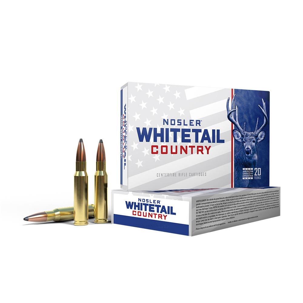 Nosler Whitetail Country Rifle Ammunition .30-06 Sprg 150gr SP 20/ct 3 Nosler Whitetail Country Rifle Ammunition .30-06 Sprg 150gr SP 20/ct