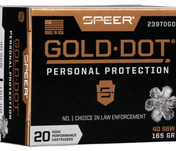 Speer Gold Dot Handgun Ammunition .40 S&W 165gr HP 1150 fps 20/ct