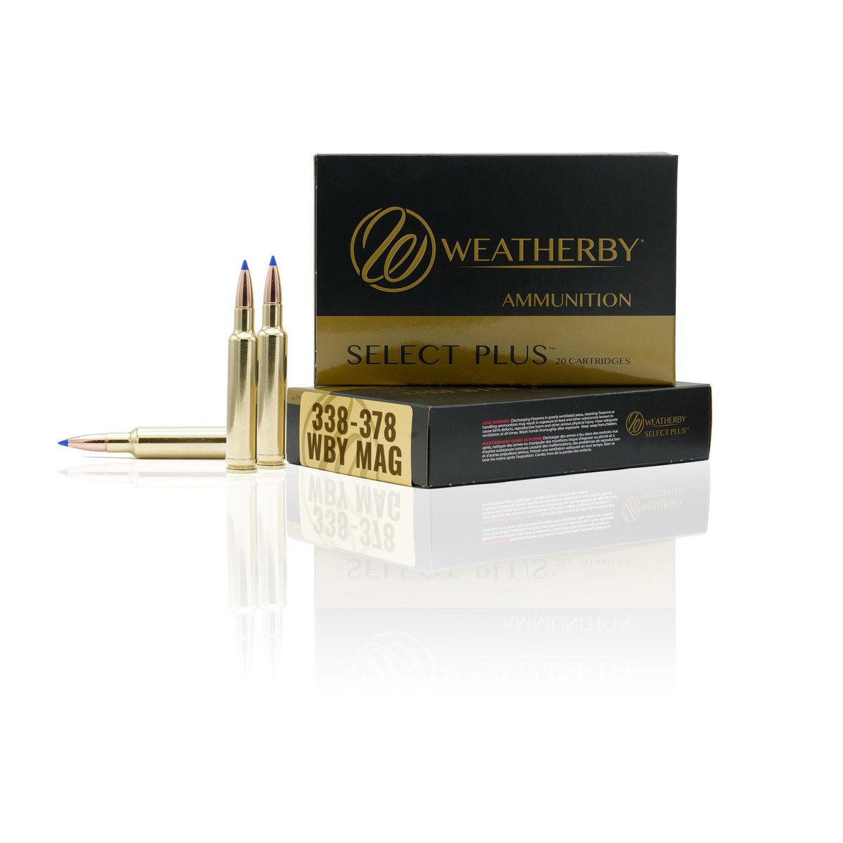 Weatherby Select Plus Rifle Ammunition 338-378 Wby Mag 262 gr Hammer Custom 3500 fps 20/ct 3 Weatherby Select Plus Rifle Ammunition 338-378 Wby Mag 262 gr Hammer Custom 3500 fps 20/ct