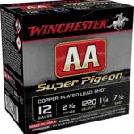 Winchester AA Super Pigeon Shotshells 12 ga 2-3/4" 1-1/4 oz 1220 fps #7.5 25/ct 2 https3A2F2Fmedia.chattanoogashooting.com2Fimages2Fproduct2FWNAA12SP72FWNAA12SP7