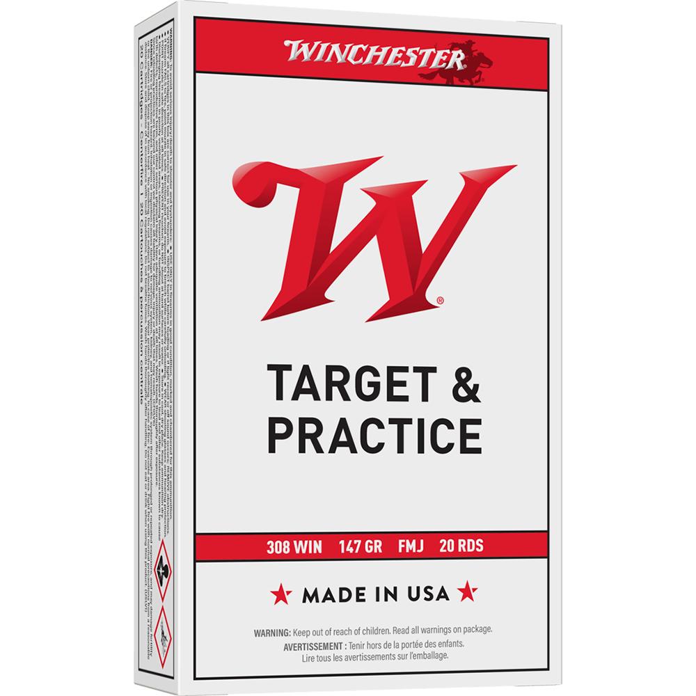 Winchester USA Rifle Ammunition .308 Win 147 gr. FMJ 2800 fps 20/ct 3 Winchester USA Rifle Ammunition .308 Win 147 gr. FMJ 2800 fps 20/ct