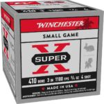 Winchester Super-X High-Brass Shotshells .410 ga 3" MAX 3-3/4 oz 1100 fps #4 25/ct 1 https3A2F2Fmedia.chattanoogashooting.com2Fimages2Fproduct2FWNX413H42FWNX413H4 1