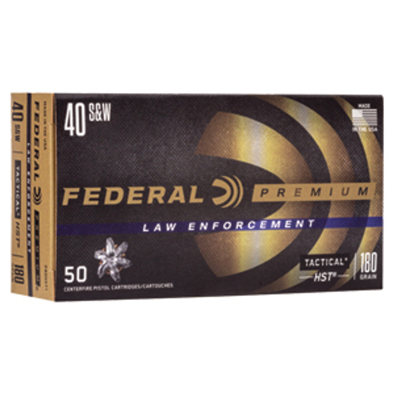 FEDERAL PREM 40S&W 180GR HST JHP 50RD BOX 1000RD CASE 3 FEDERAL PREM 40S&W 180GR HST JHP 50RD BOX 1000RD CASE