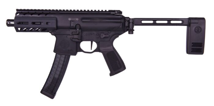 SIG SAUER MPX 9MM PSTL 4.5" BLK SA, PCB, MLOK, 1-35RD MAG