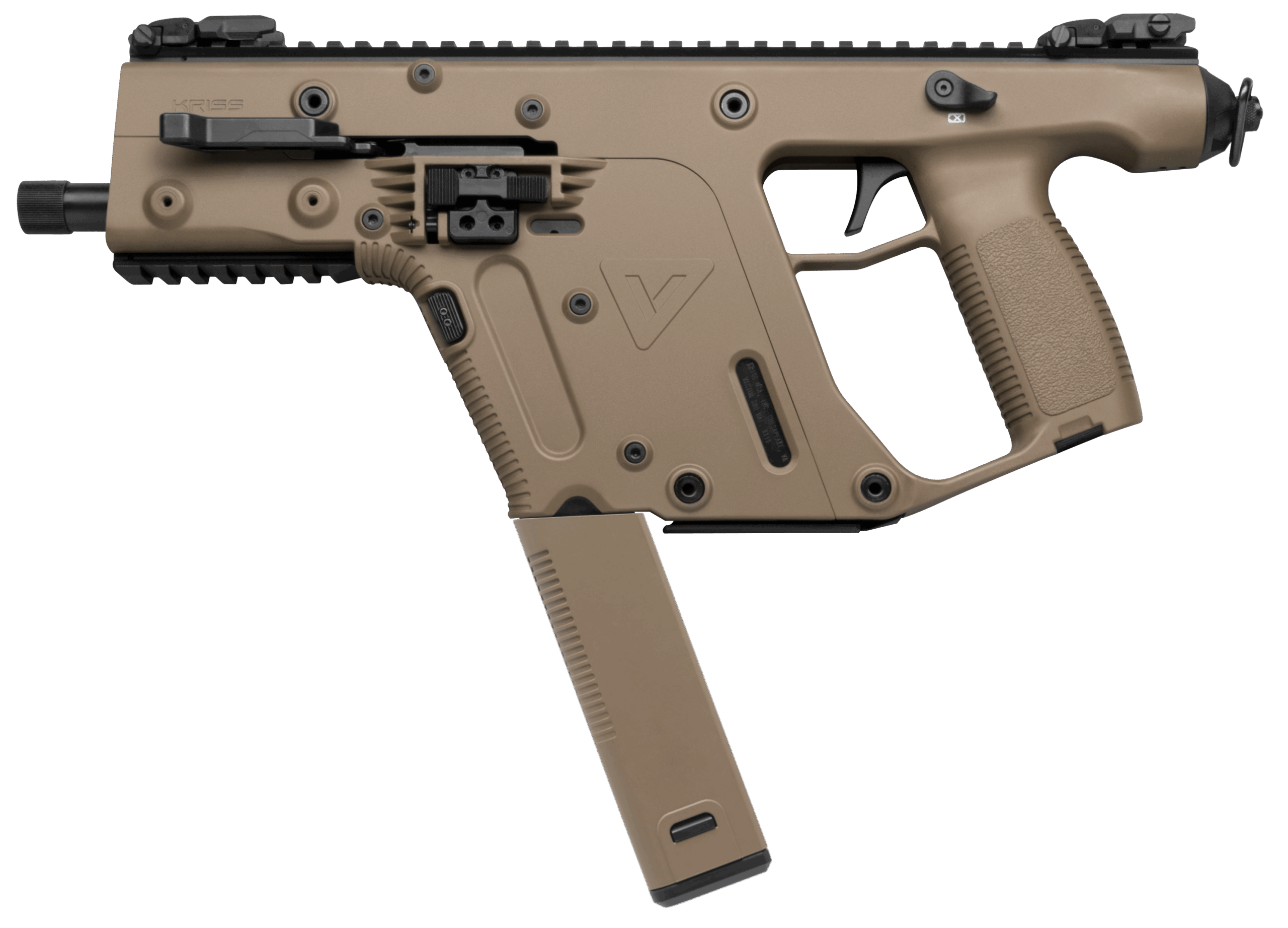KRISS VECTOR 45ACP PSTL TB FDE 5.5" 30RD 3 KRISS VECTOR 45ACP PSTL TB FDE 5.5" 30RD